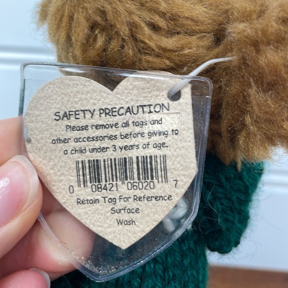 1993 Vintage Collectable TY Bear with Tags - Picture 4 of 6